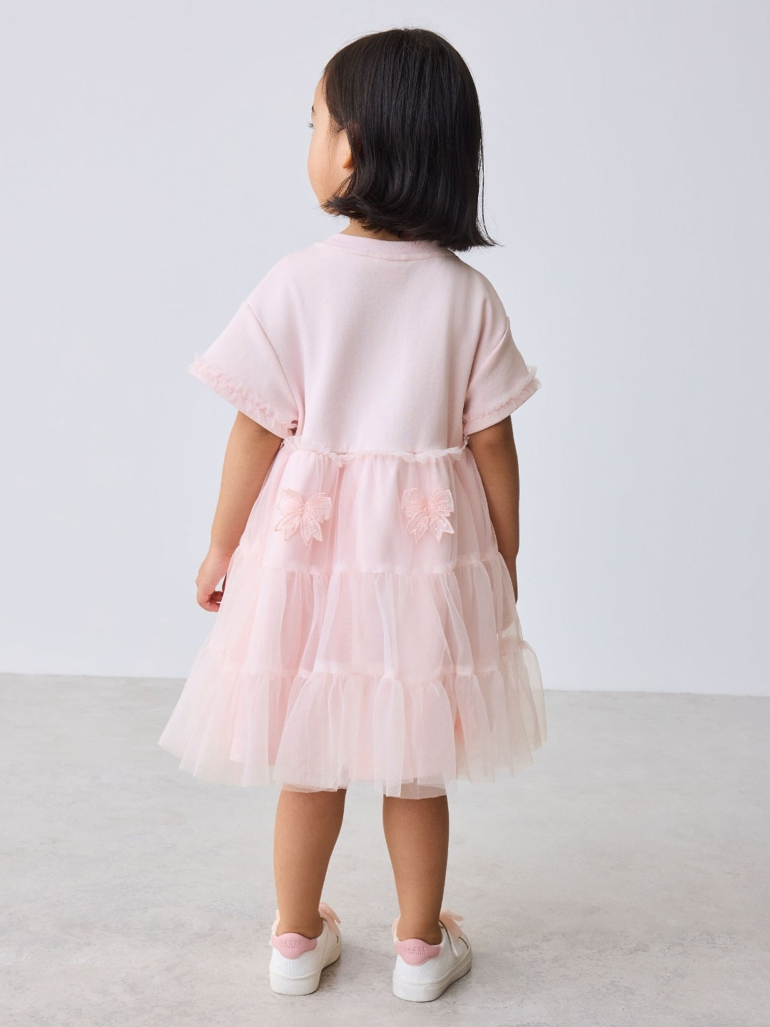 Baker by Ted Baker Pink Mesh 3D
Bow Skirted Mockable Dress