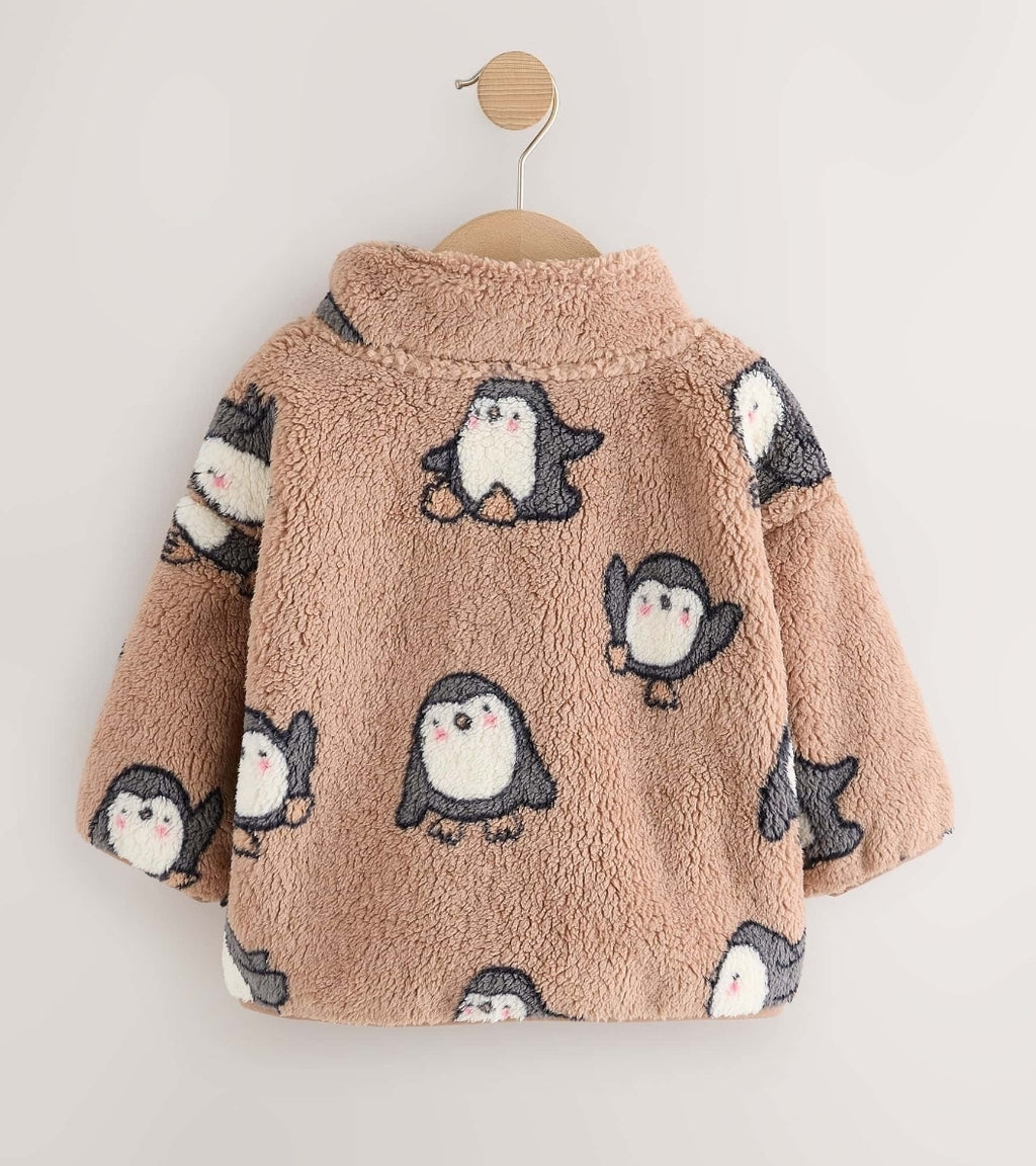 Brown Penguin Half Zip Fleece