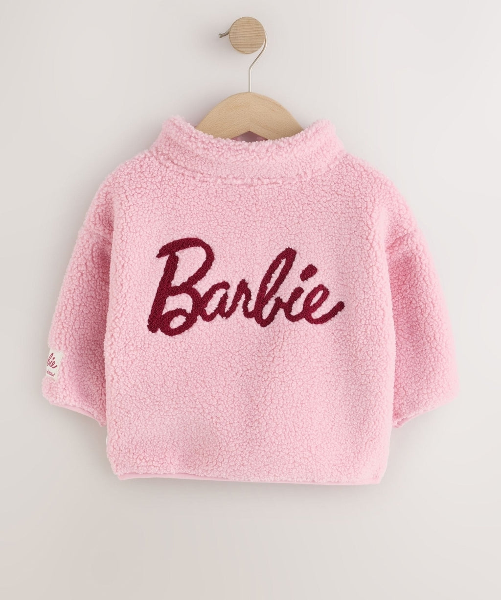 Pink Barbie Half Zip Fleece