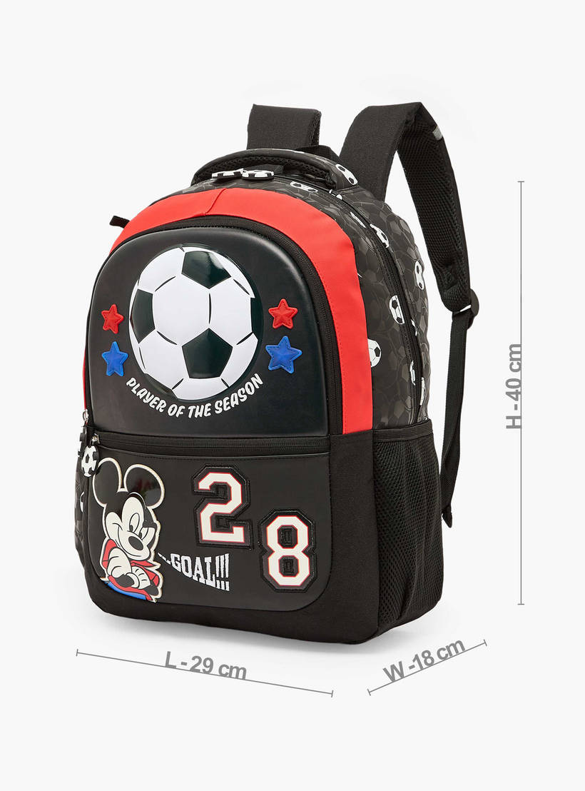 Disney Mickey Mouse Print Backpack for Boys  16 inches