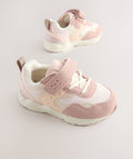 Pink Standard Fit (F) Elastic Lace
Touch Fasten Trainers