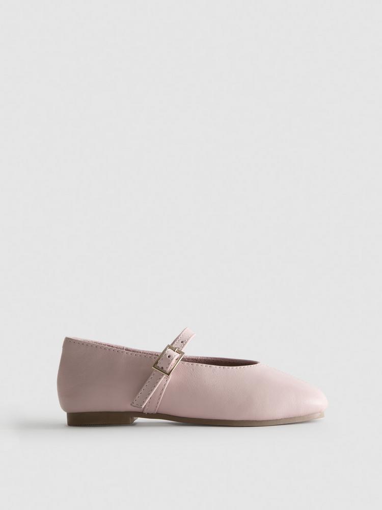 The Edit Leather Ballet Pumps