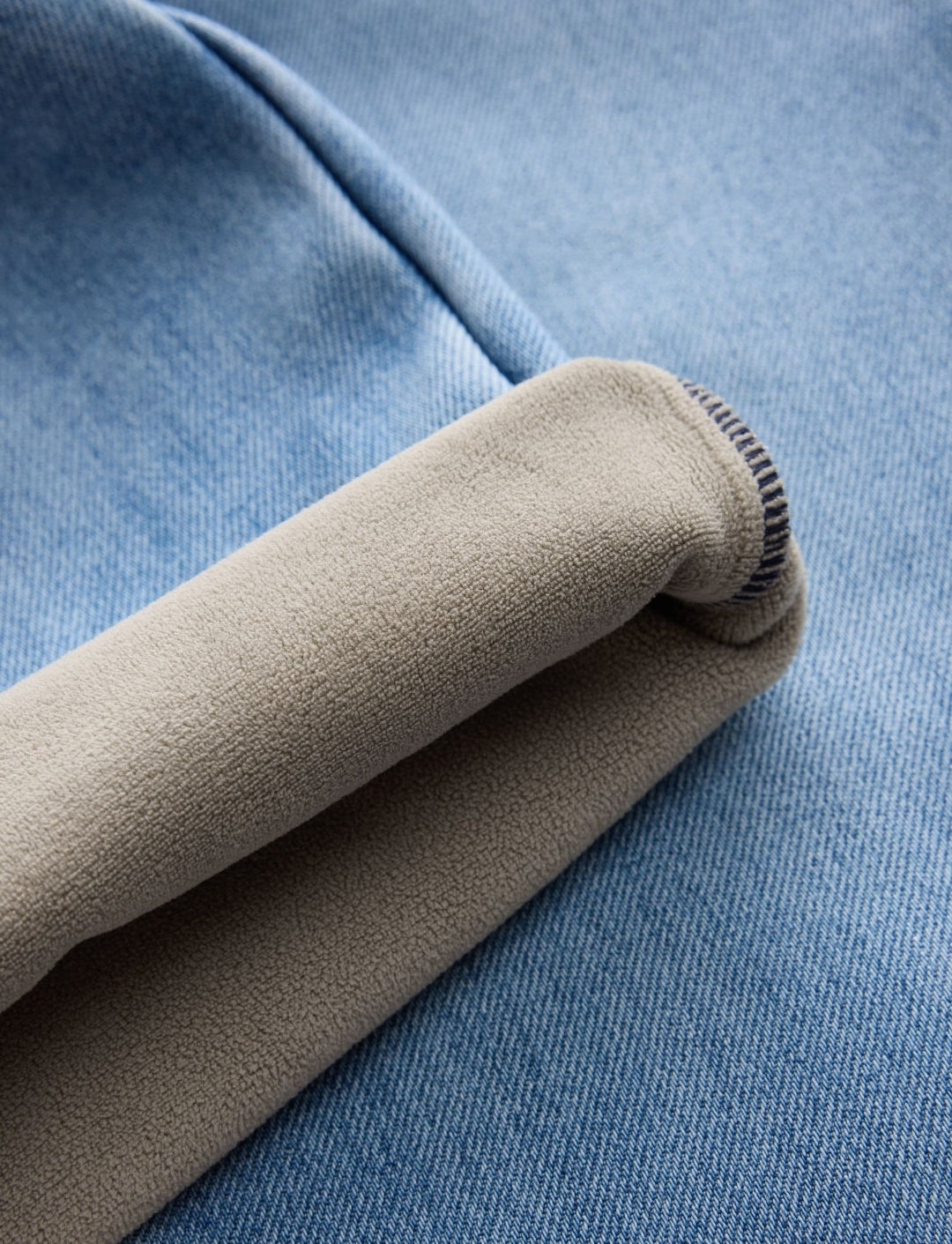 Blue Denim Cosy Fleece Lined Jeans