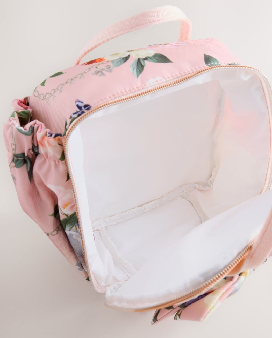 Baker by Ted Baker Pink Back to School 
Childrens Floral Bow Lunch Bag