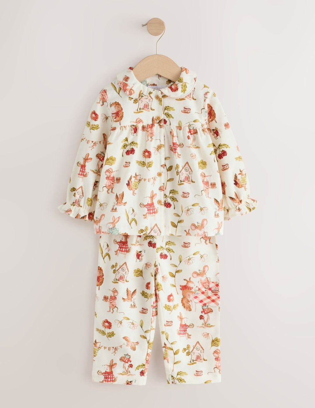 Red/Ecru Woven Button Through
Pyjamas