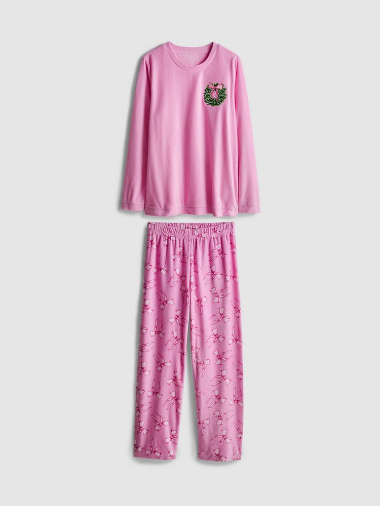 Primark Christmas Wreath Micro Fleece Pyjamas