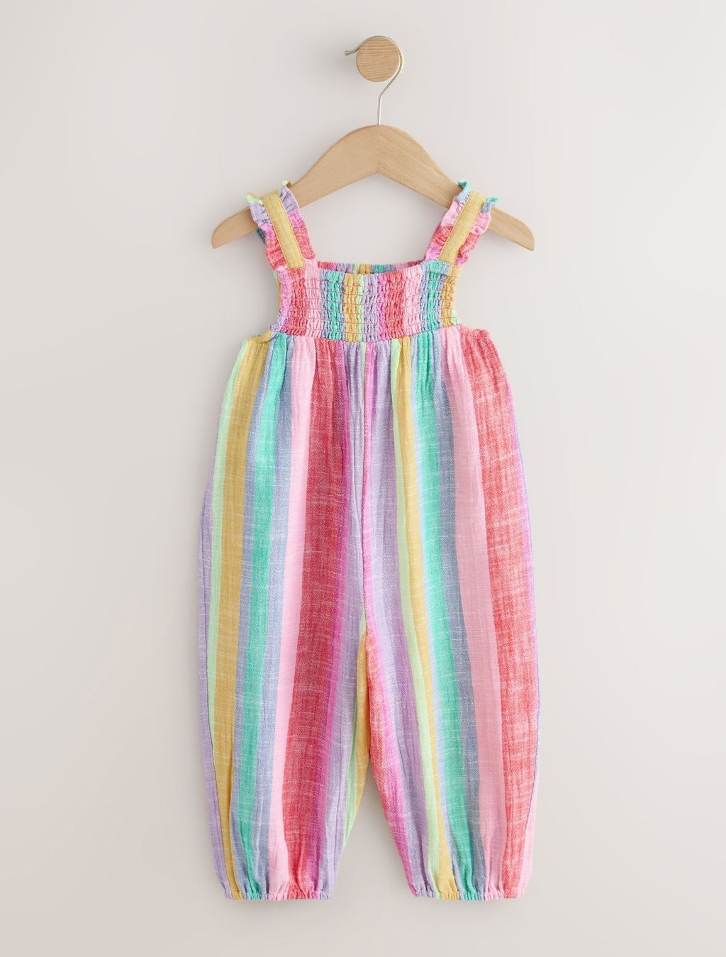 Rainbow Stripe Strappy Jumpsuit