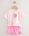 Pink Disney Marie Shorts Set