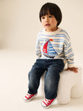 Cream/Blue Boat Character
Knitted Crew Neck Jumper