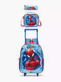 Spider-Man Print 3-Piece School Trolley Bag Set 14 inches