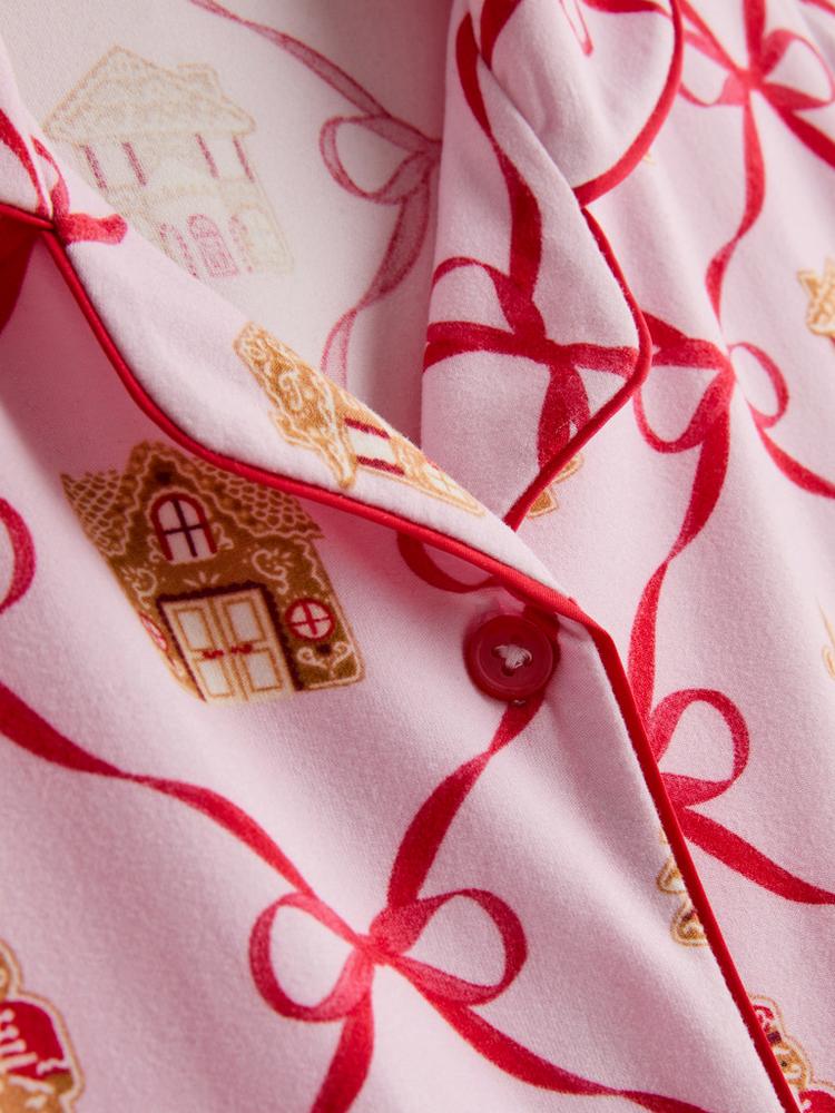 Primark Kids' Christmas Twinning Gingerbread Shirt Pyjamas