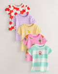 Bright Fruit Ribbed Short Sleeve
Tops 5 Pack