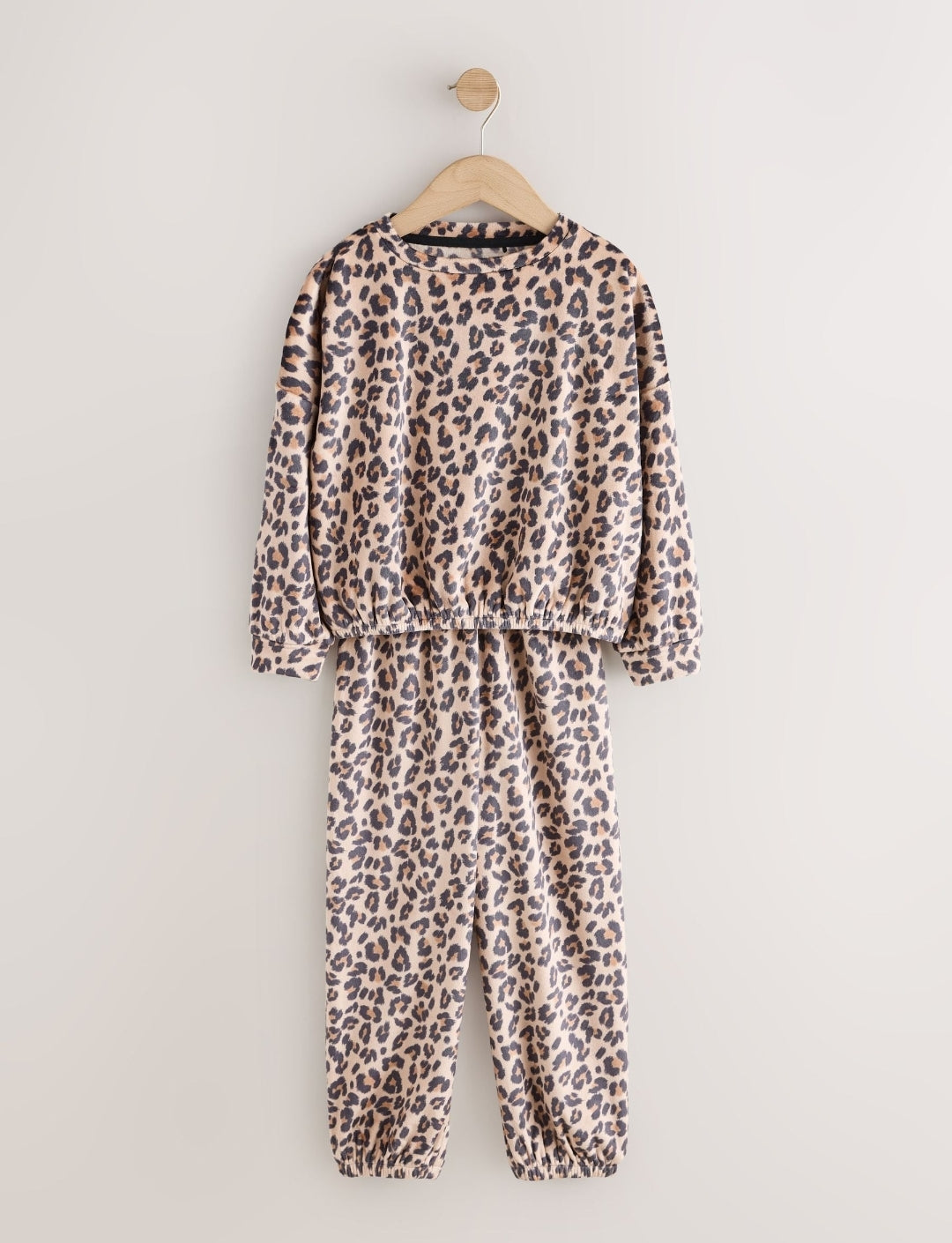 Animal Print Cosy Fleece Pyjamas