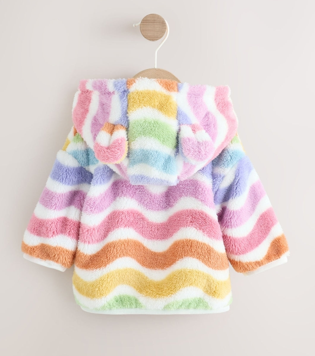 Multi Bright Baby Fleece Hooded
Zip Jacket