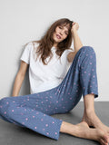 T-Shirt and Gingham Bottoms Pyjamas
