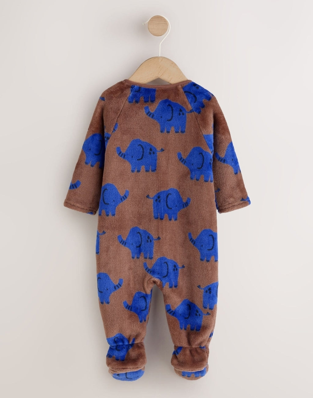 Brown Elephant Fleece Baby
Sleepsuit