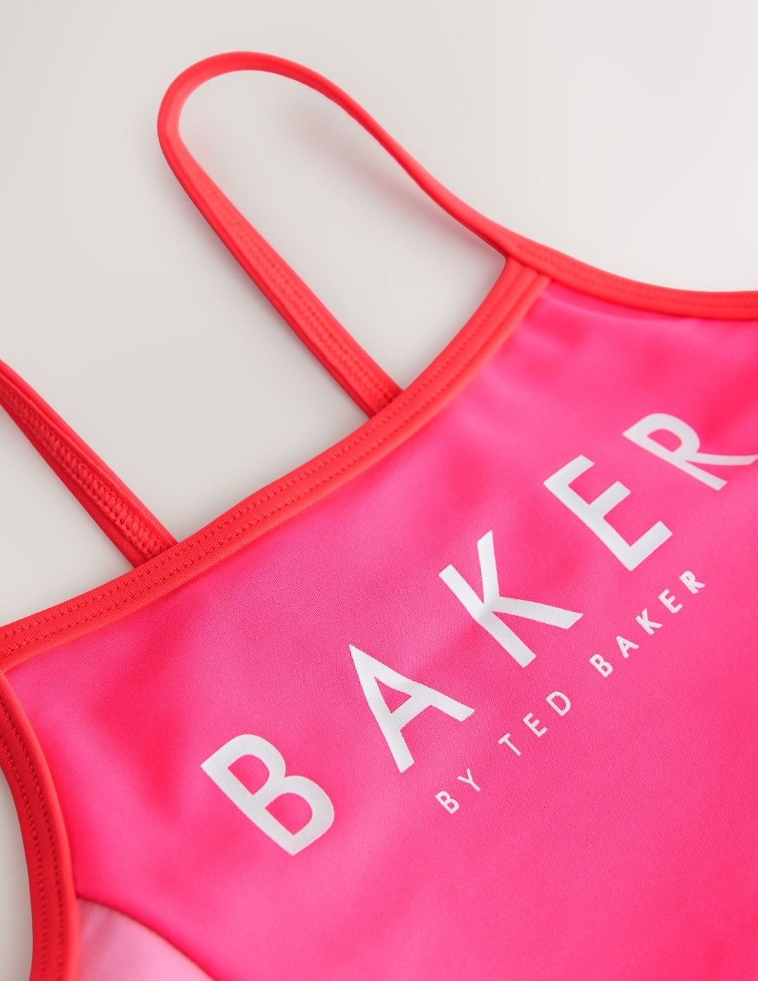 Baker by Ted Baker Pink Colour Block Rach 3 Piece Vest and Bikini