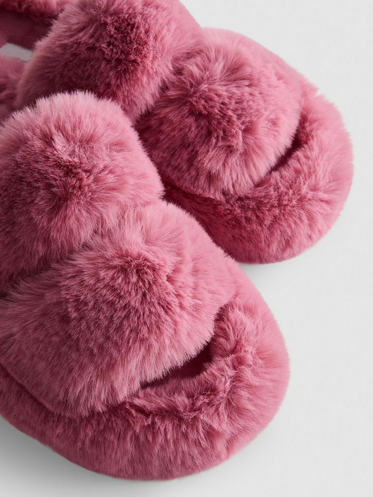 Primark Double Strap Fluffy Slippers