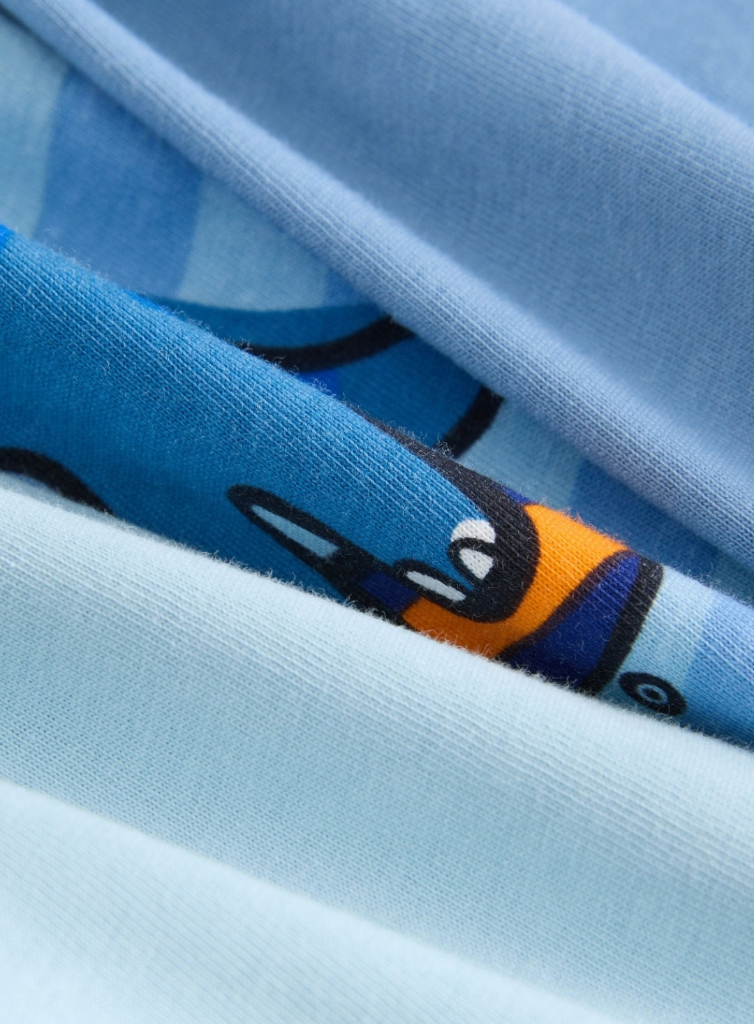 Orange/Navy Dinosaur Oversized Pyjamas 3 Pack