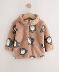 Brown Penguin Half Zip Fleece