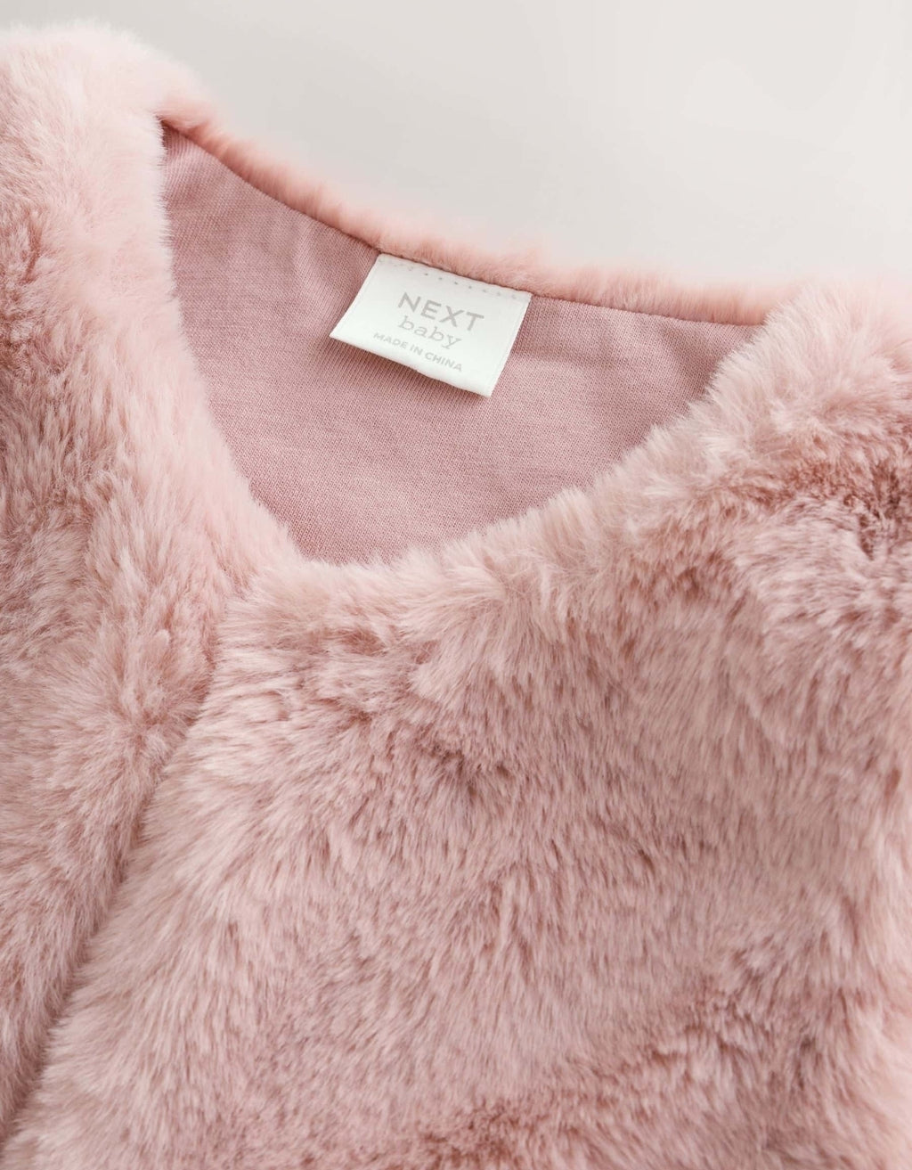 Pink Faux Fur Baby Gilet
