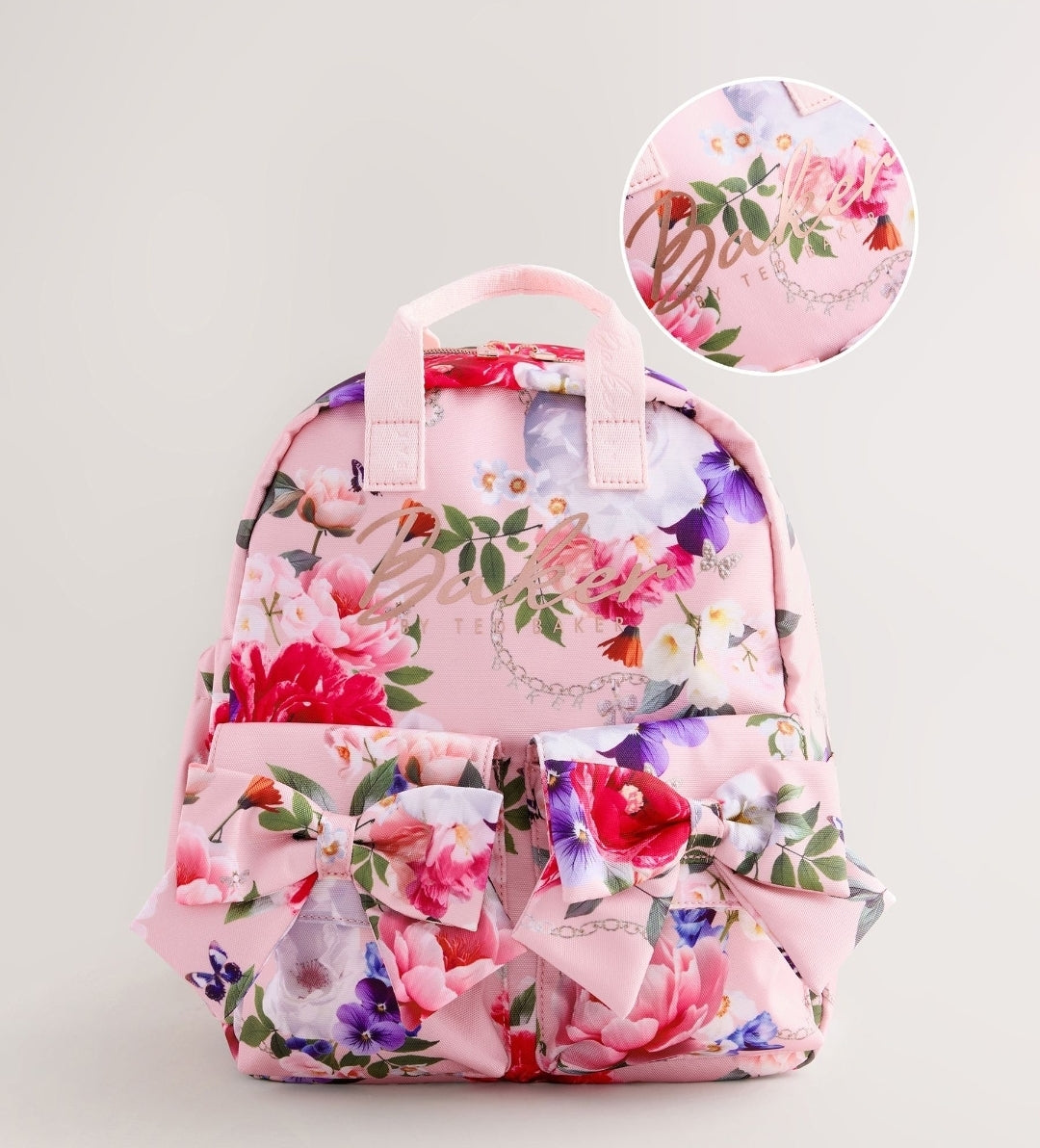Baker by Ted Baker Pink Back to School
Childrens Floral Bow Backpack