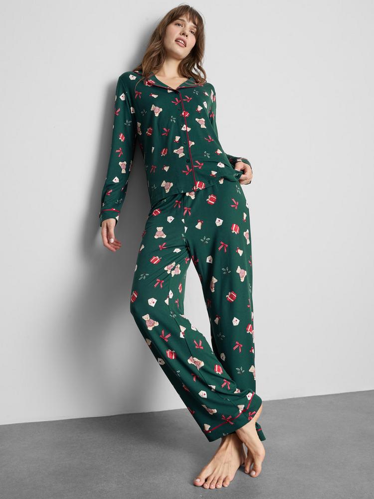 Primark Christmas Teddy Bear Boyfriend Pyjamas