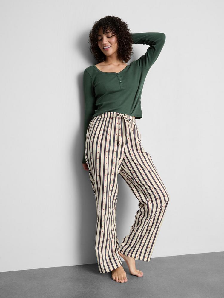 Primark Cotton Henley Flannel Pyjamas