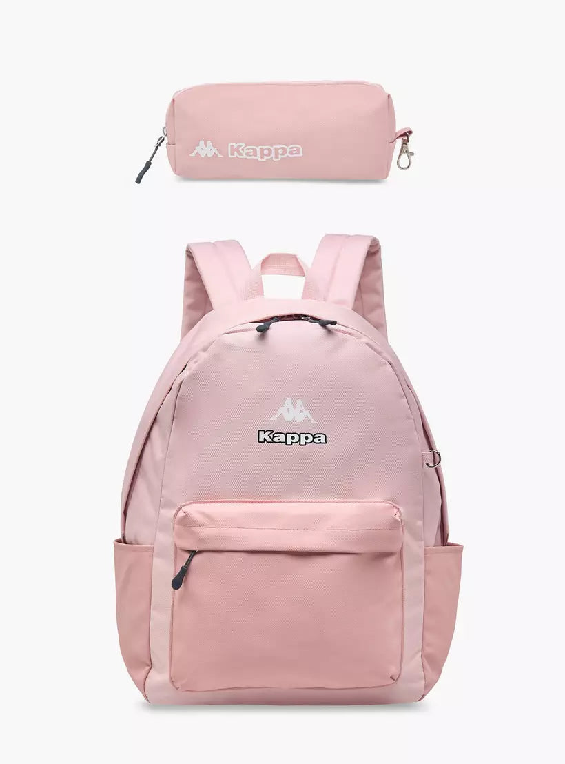 Kappa Logo Print School Backpack with Pencil Pouch set