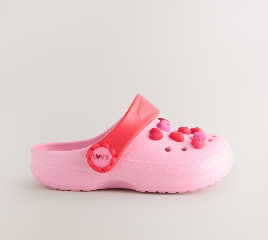 Pink/Red Hearts Standard Fit (F)
Character Clogs