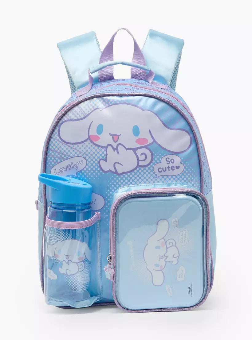 Sanrio Cinnamoroll 3-Piece School Backpack Set for Boys   14 inches