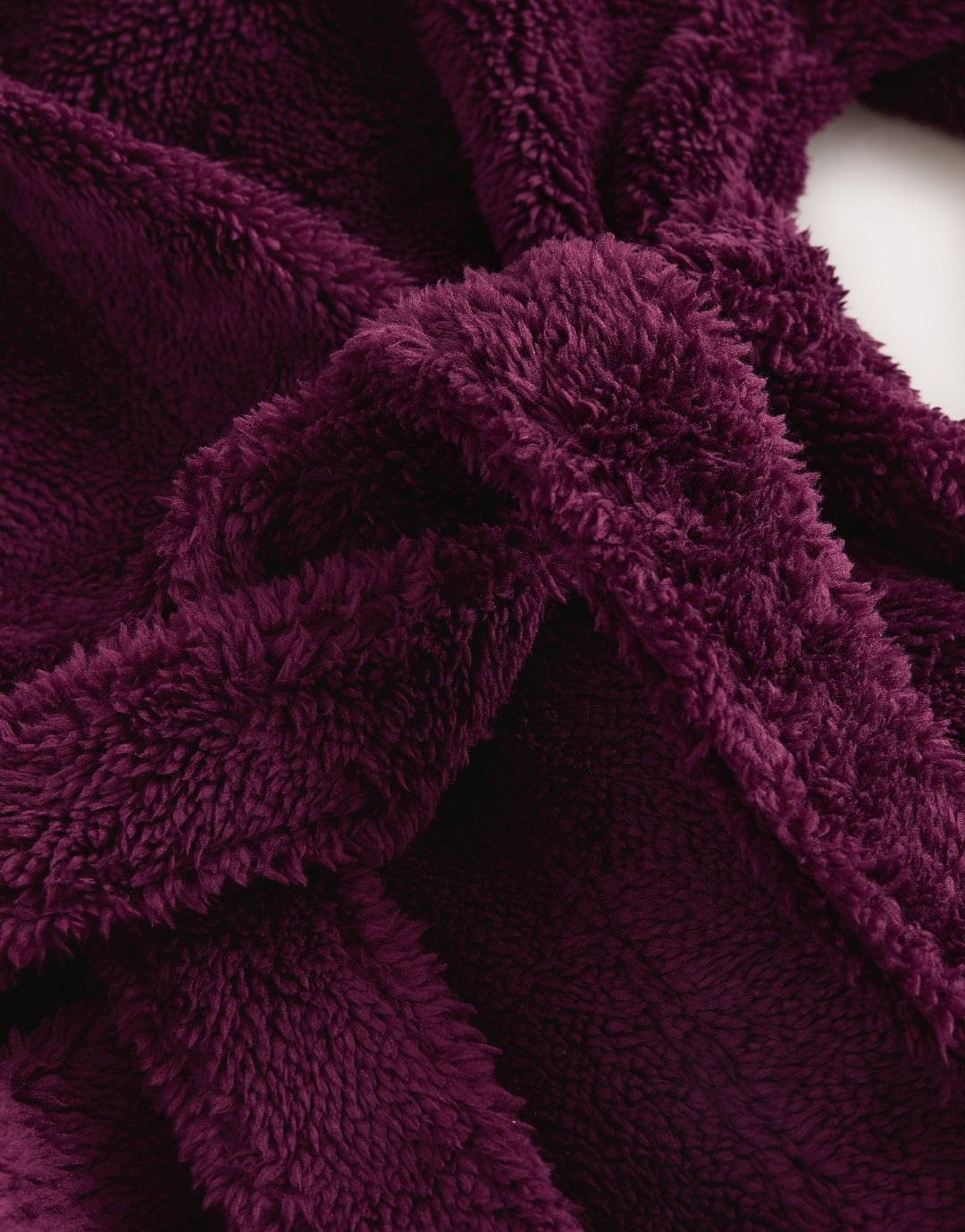 Burgundy Red Fleece Robe