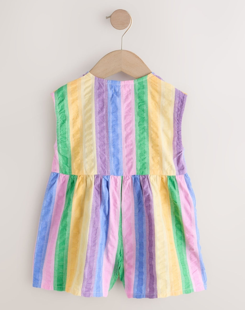 Rainbow Stripe Sleeveless Playsuit