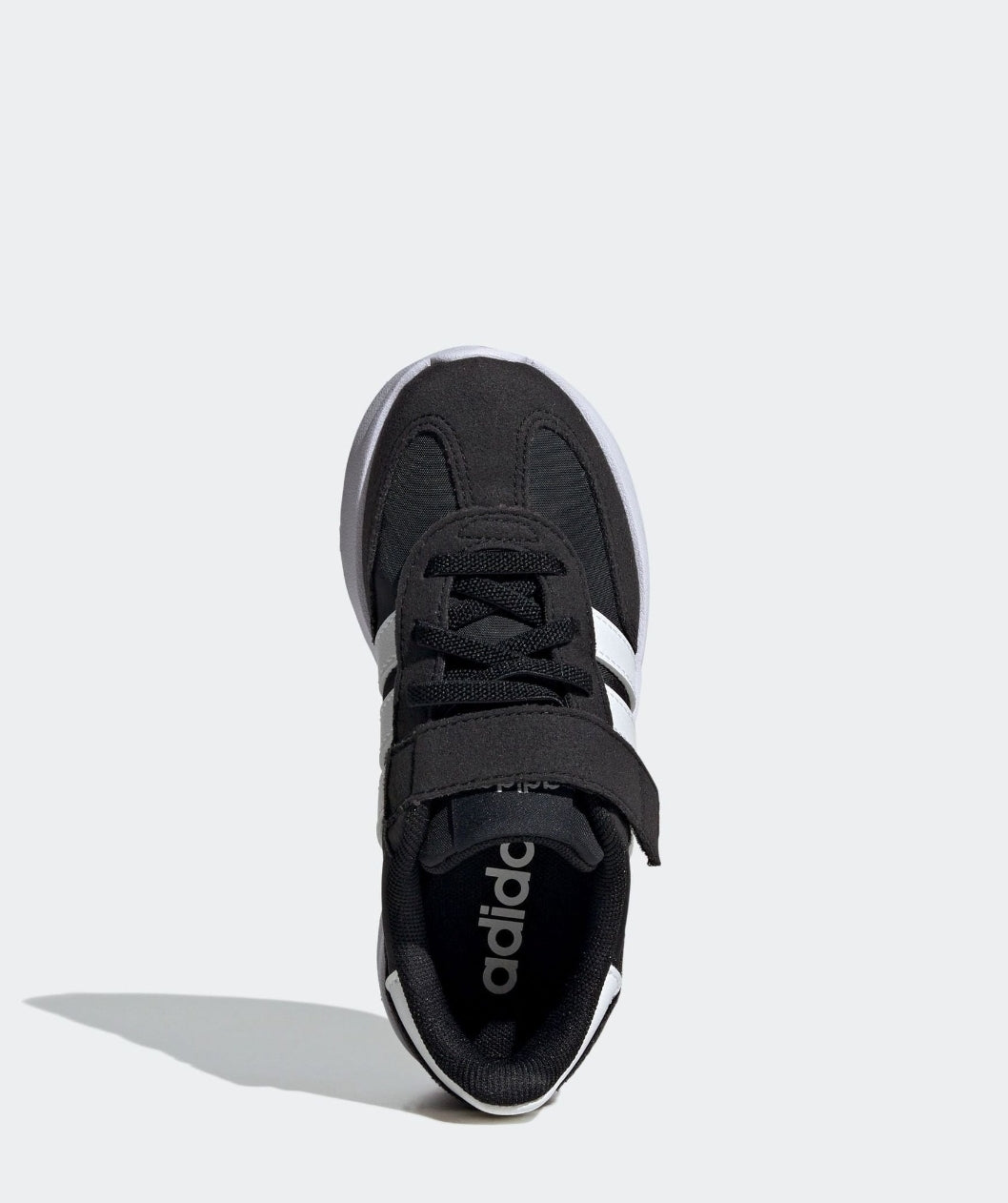 adidas Black/White Run 70s 2.0 Hook and Loop Kids Trainers