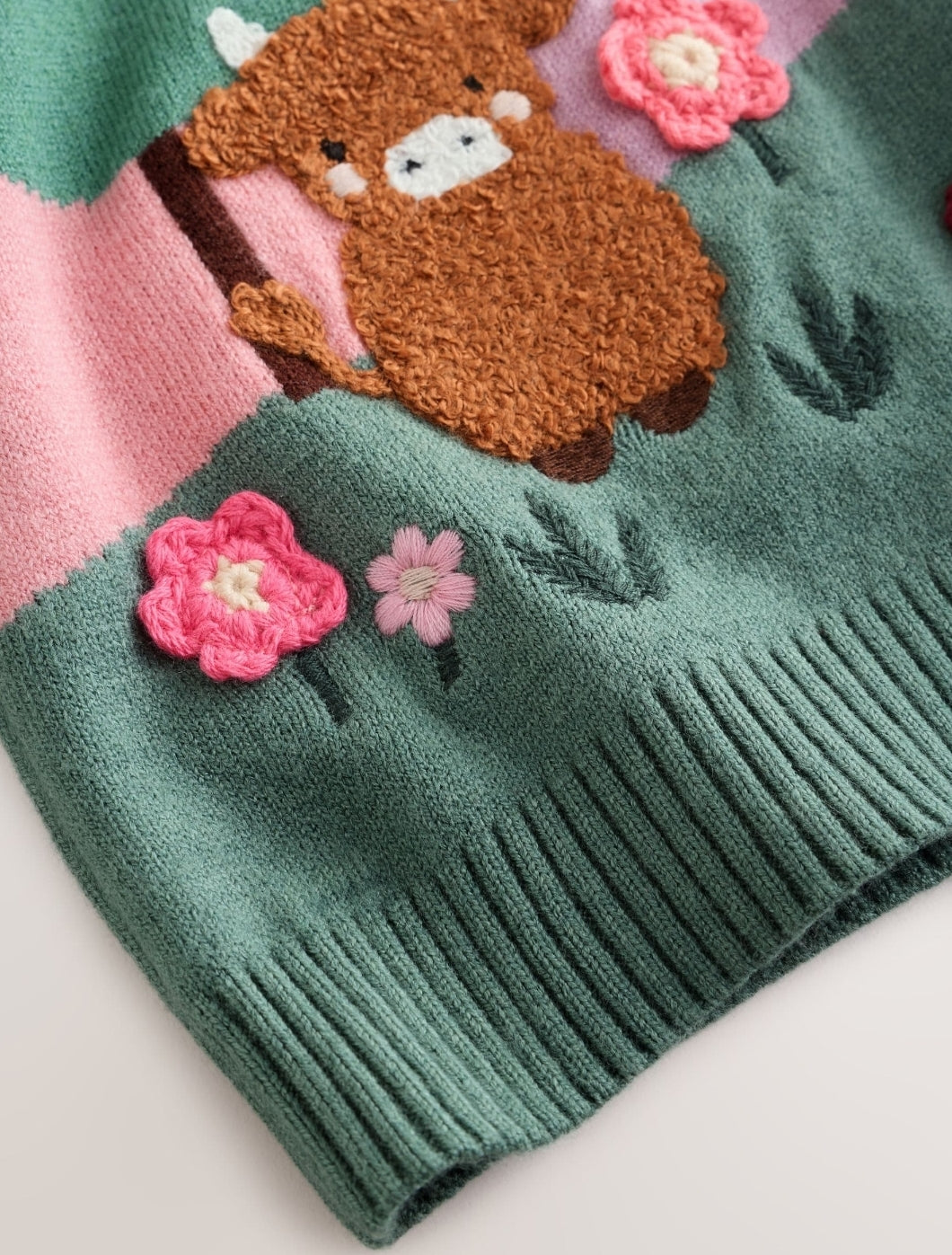 Pink Hamish Character Knitted
Scene Jumper and Leggings Baby