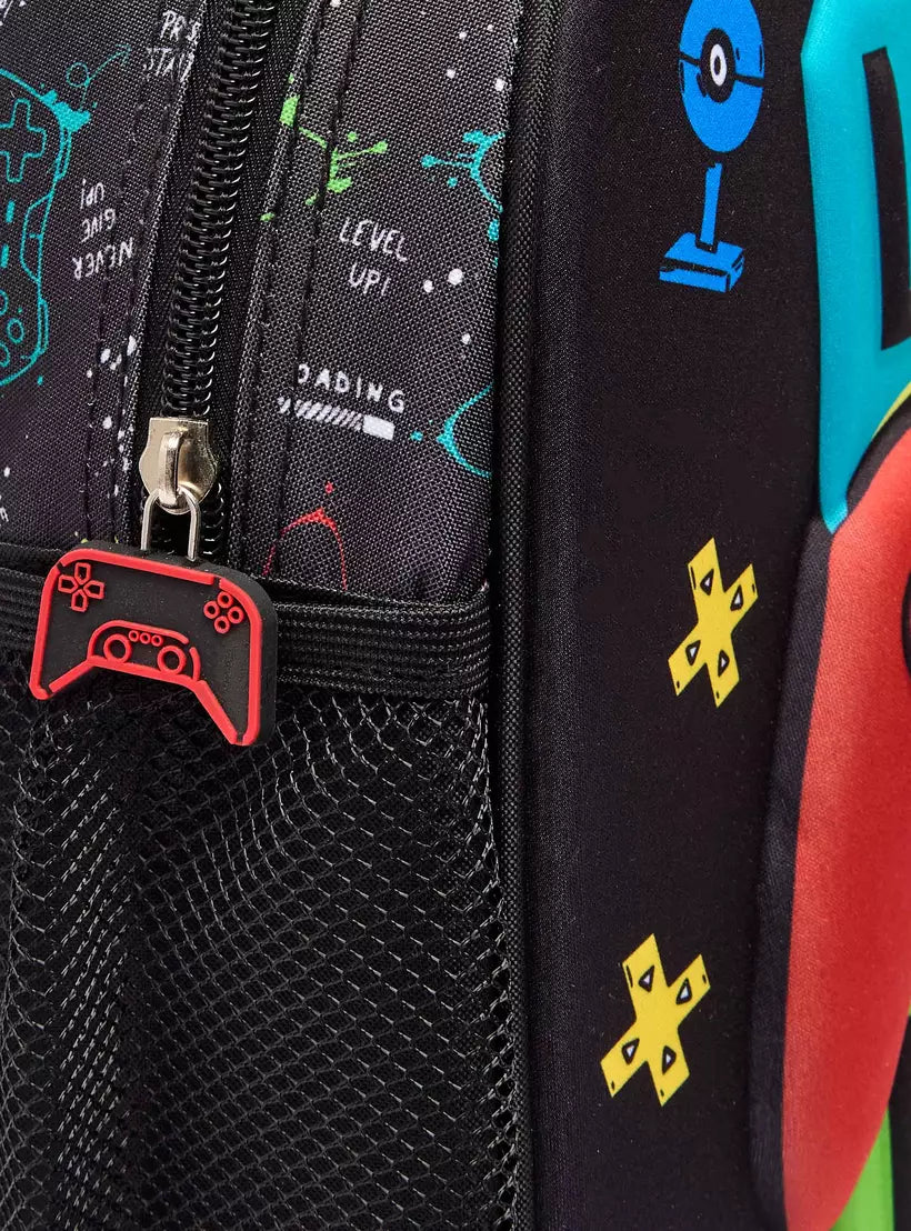 Juniors Gaming Print Trolley Bag for set 14 inches