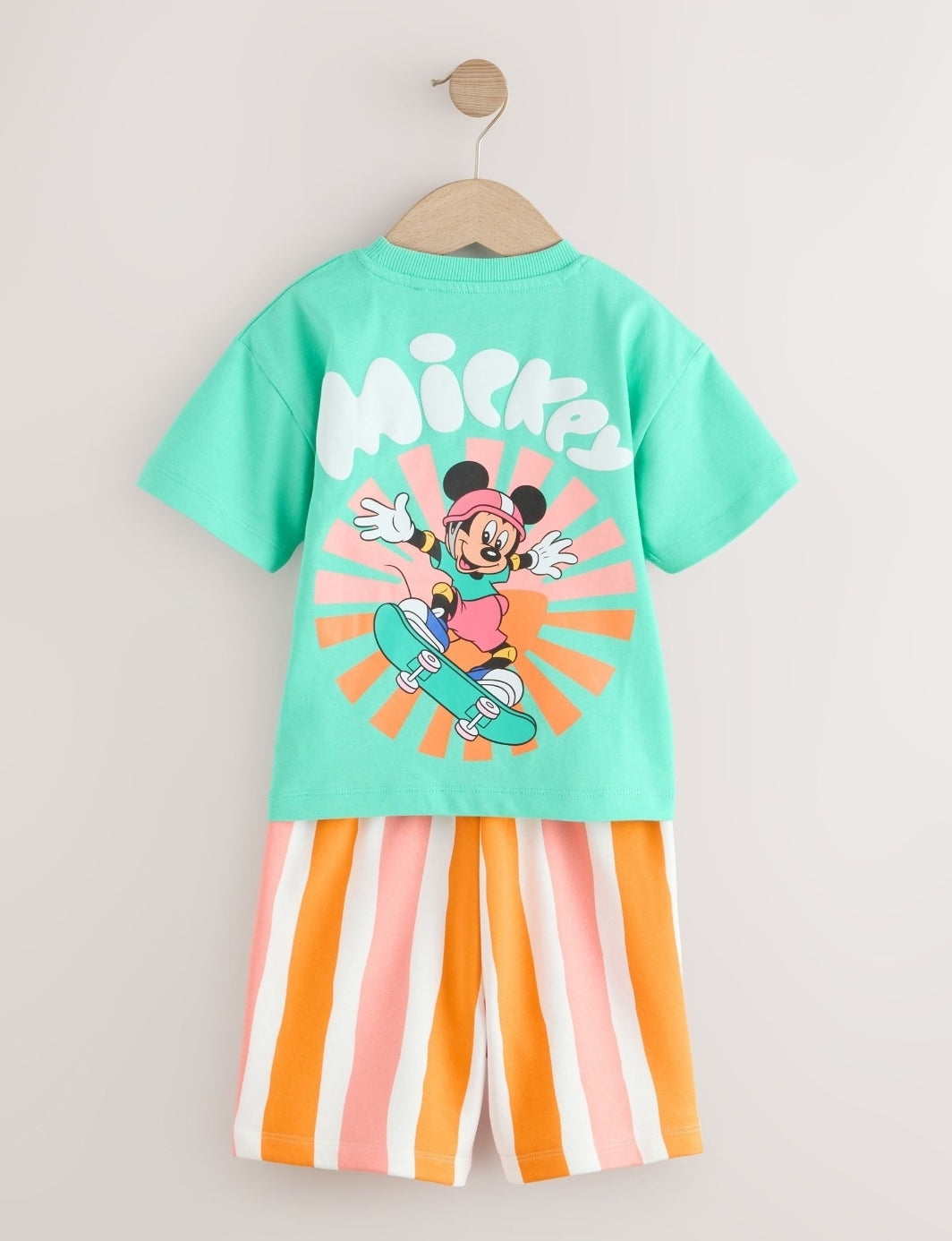 Green/Orange Mickey Mouse
T-Shirt and Shorts Set