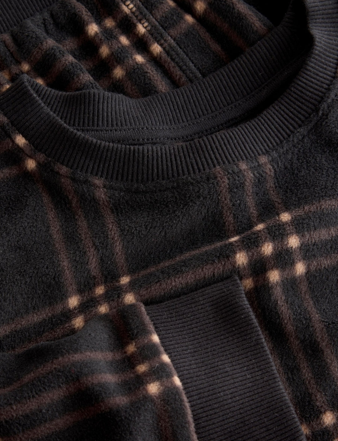 Black/Neutral Check Cosy Fleece
Pyjamas Set