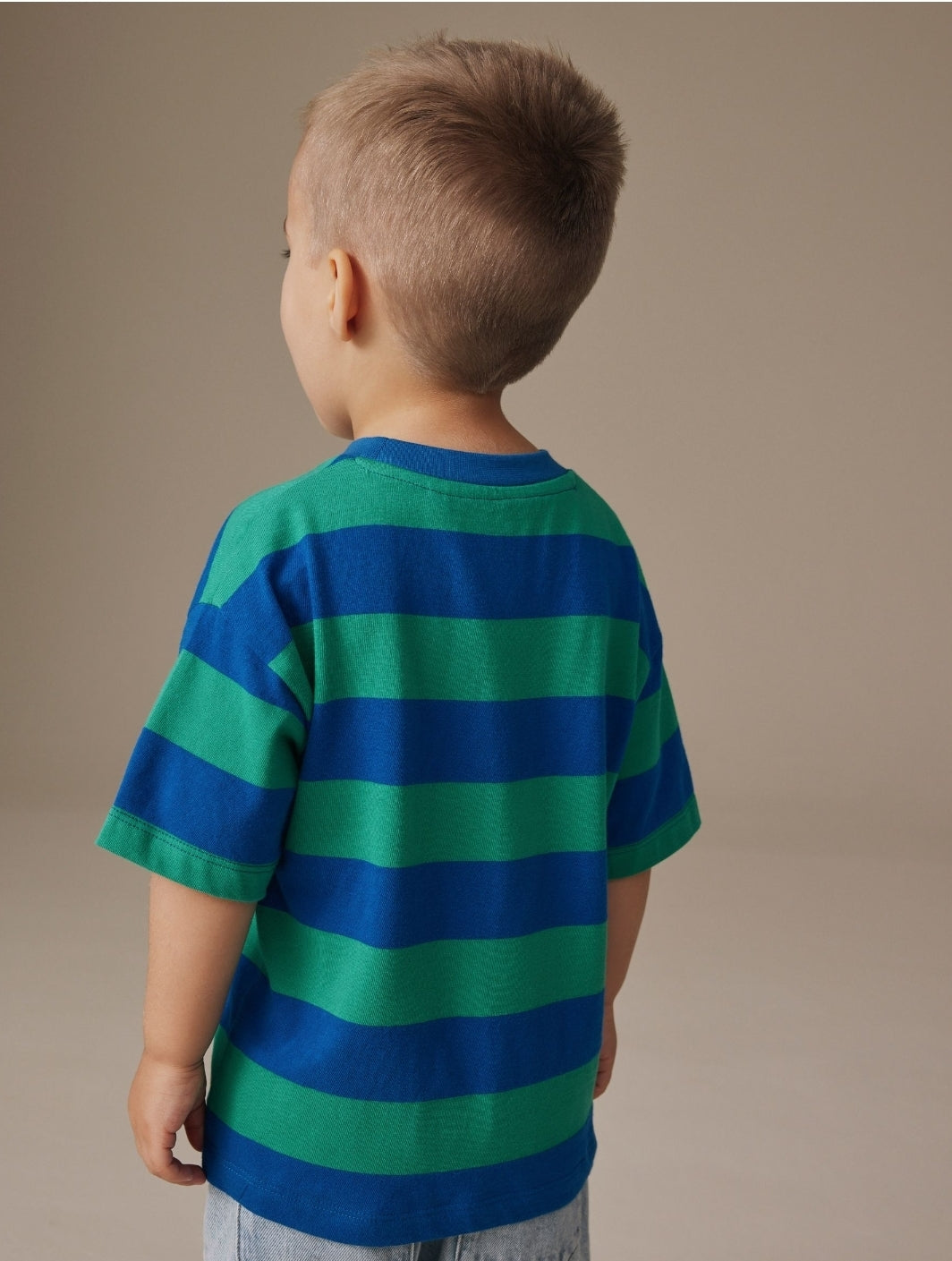 Blue/Green Mickey Mouse Short
Sleeve T-Shirt