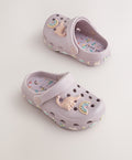 Purple Dinosaur Character Clogs