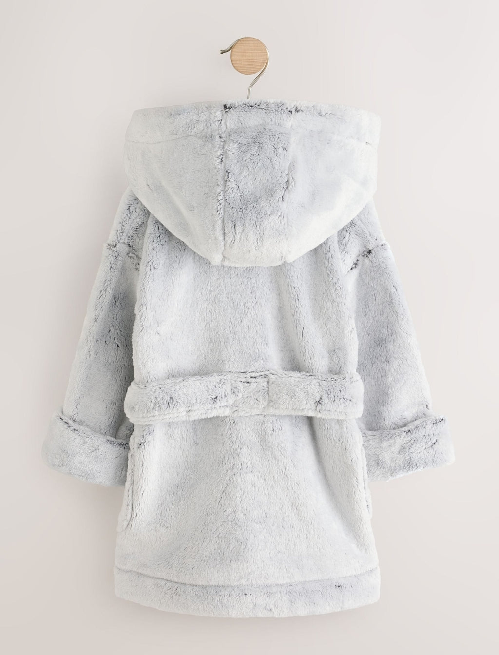 Grey Soft Touch Fleece Dressing Gown