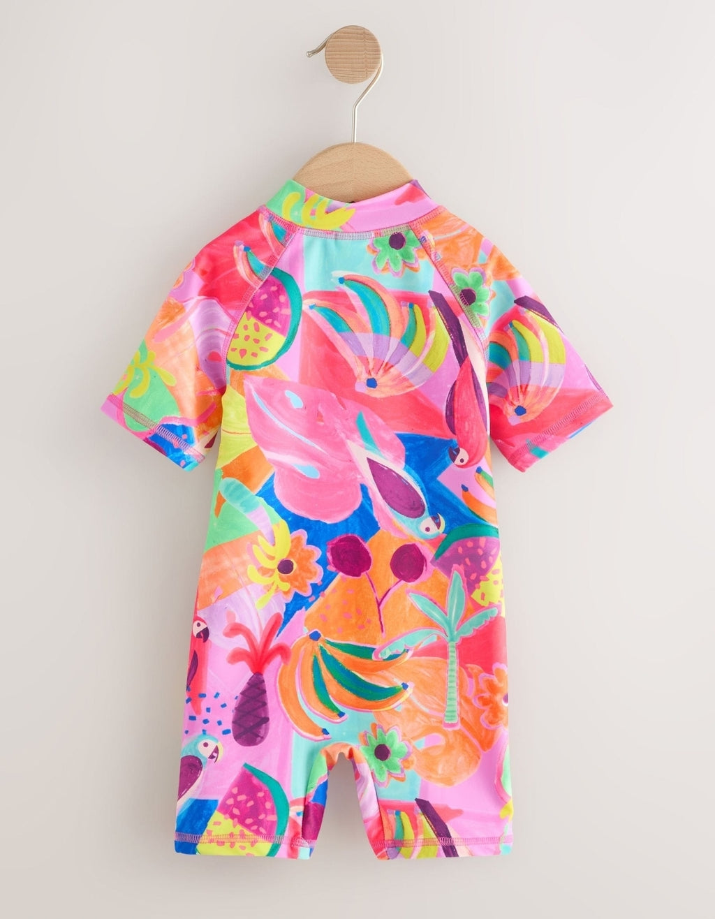 Orange Tropical Sunsafe Swimsuit
