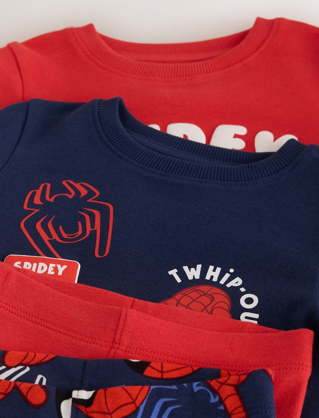 Red/Navy Spidey Snuggle Pyjamas 2 Pack