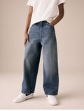 Dark Blue Denim Super-wide Fit Authentic Jeans