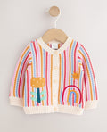 Multicolour Bright Stripe Knitted Baby Cardigan