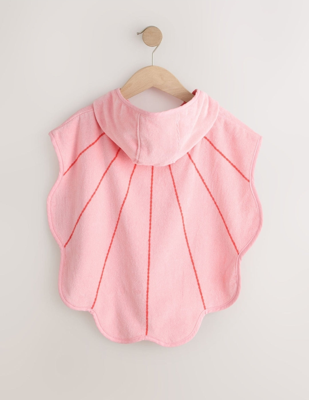Pink Shell Towelling Poncho