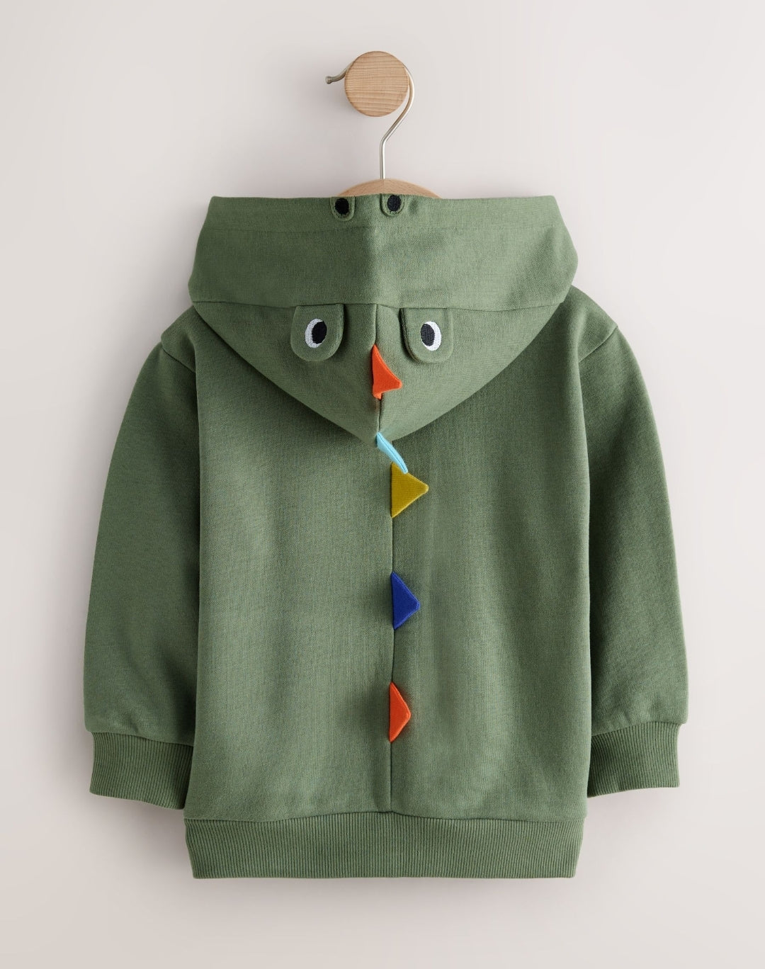 Khaki Green Zip Up Hoodie