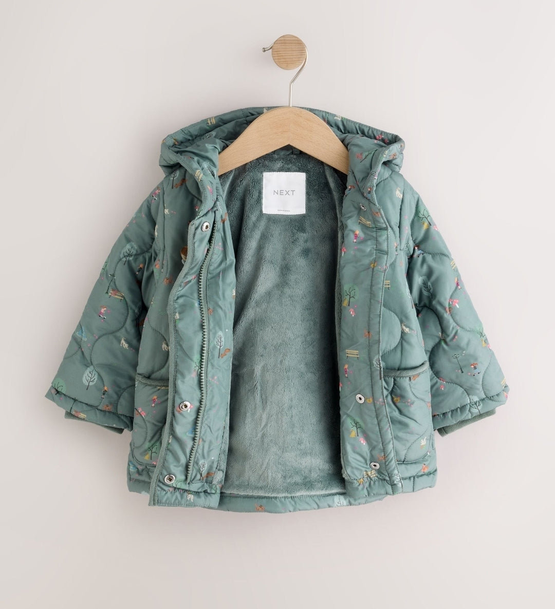 Teal Blue Character Shower
Resistant Duffle Coat