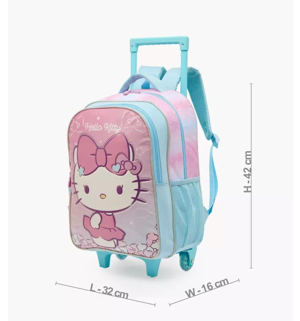 Sanrio Hello Kitty 3-Piece School Trolley Bag Set 16 inches