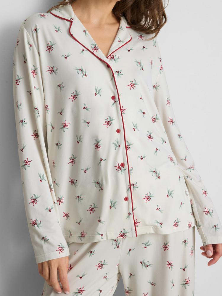 Primark Women's Christmas Twinning Mistletoe Boyfriend Pyjamas